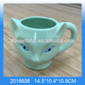 Green dolomite fox mug ,ceramic fox cup wholesale
